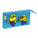 Minions Minionstatic Portatodo Triple AZUL Preescolar SAFTA