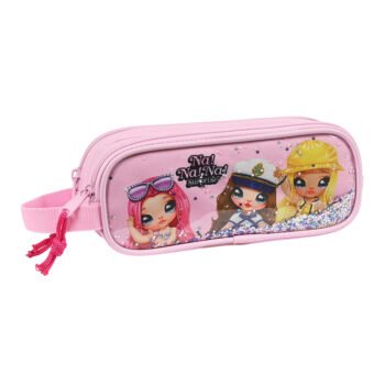 Nanana Sparkles Portatodo Doble Rosa Claro, Oficial SAFTA