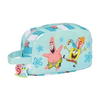 Bob Esponja "Stay Positive" Porta Alimentos Térmico Azul/Blanco SAFTA