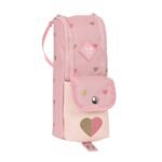Glowlab Hearts Portatodo Con Asa Rosa Claro - SuperMochilas SAFTA