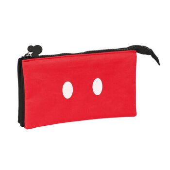 Disney Mickey Mouse 'Mickey Mood' Portatodo Triple Negro y Rojo SAFTA