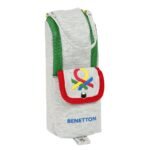 Benetton Pop Portatodo con Asa GRIS - Estuche Escolar SAFTA