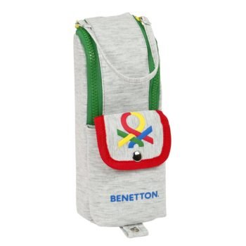 Benetton Pop Portatodo con Asa GRIS - Estuche Escolar SAFTA