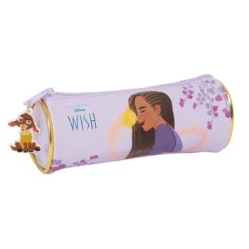 Wish Portatodo Redondo LILA SAFTA - Estuche Escolar Oficial