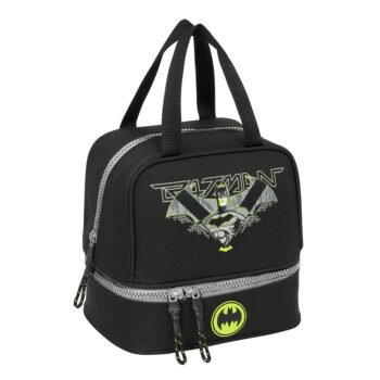 SAFTA DC Batman Game Over Portameriendas Preescolar Negro Original
