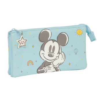 Mickey Baby Disney Portatodo Triple Azul/Claro