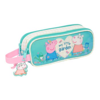 Peppa Pig Pretty Flowers Portatodo Doble MENTA Amarillo SAFTA