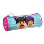 Pinypon Portatodo Redondo Escolar Rosa y Azul SAFTA - Estuche Oficial