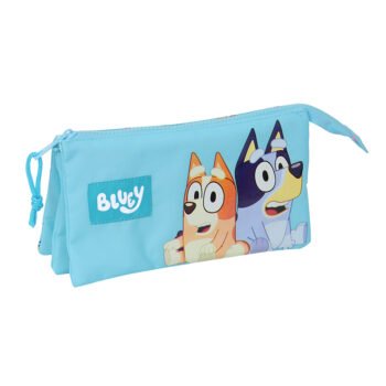 Bluey Portatodo Triple Celeste Oficial para Preescolar SAFTA