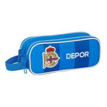 LaLiga Real Deportivo De La Coruña Portatodo Doble AZUL Oficial Safta