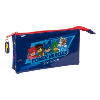 Pj Masks Ready Portatodo Triple Azul SAFTA - Estuche Escolar Preescolar