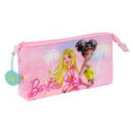 Barbie Painterly Portatodo Triple Oficial Rosa/Celeste
