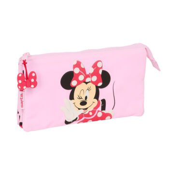 Portatodo Triple Disney Minnie Naive Rosa SAFTA Preescolar
