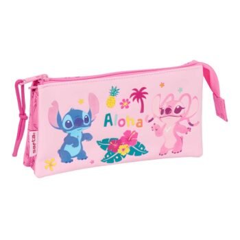 Disney Lilo & Stitch Portatodo Triple Stitch Chill Menta SAFTA Oficial