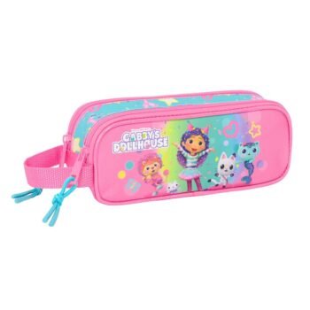 Gabby'S Doll House "Confetti" Portatodo Doble Rosa/Turquesa SAFTA