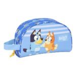 Bluey "Let'S Play" Neceser Adaptable a Carro Escolar Azul