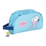 Neceser Adaptable a Carro Snoopy Love Escolar Azul Claro SAFTA Oficial