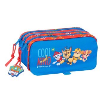 Paw Patrol Cool Portatodo Triple Oficial SAFTA - Rojo/Azul