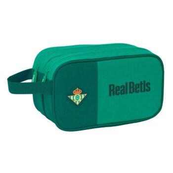 Neceser Real Betis LaLiga 2 Cremalleras Adaptable Carro Verde Agua SAFTA