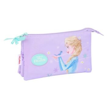 Disney Frozen Spirit Portatodo Triple Lila SAFTA Oficial