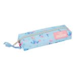 Disney Frozen Ice Magic Portatodo Rectangular con Goma Elástica Azul Claro