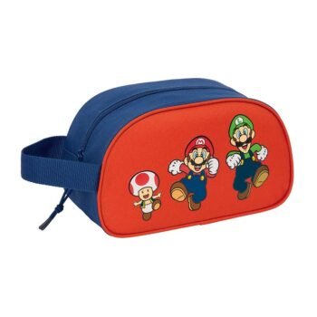 Super Mario Neceser Adaptable Carro 'Mamma Mia' Rojo/Azul - SAFTA Oficial