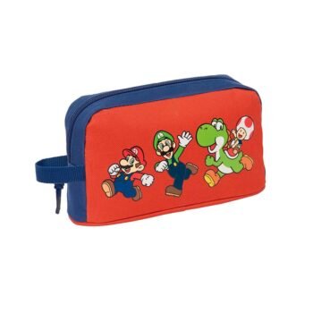 Super Mario Mamma Mia Porta Alimentos Térmico Escolar Rojo/Azul