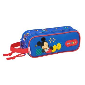 Disney Mickey "Today" Portatodo Doble Azul Oficial SAFTA