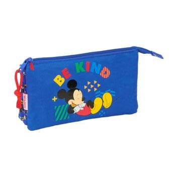Portatodo Triple Disney Mickey "Today" Azul SAFTA | Estuche Escolar Preescolar