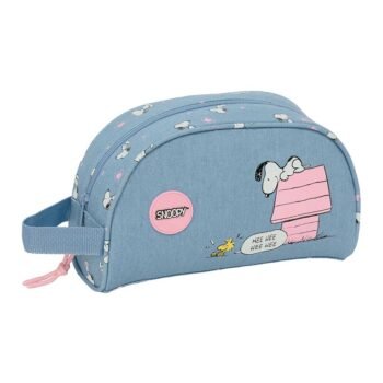 Snoopy Neceser Adaptable Carro Denim SAFTA Oficial Escolar