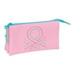 Benetton Dolce Portatodo Triple Multicolor | Organizador Escolar Preescolar SAFTA