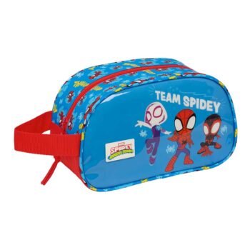 Neceser Spiderman Spidey Marvel Adaptable Carro Azul Rojo