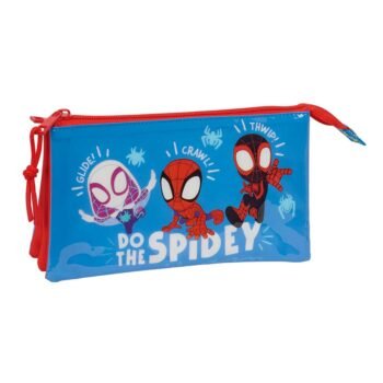 Marvel Avengers Spiderman Spidey Portatodo Triple SAFTA Azul Rojo