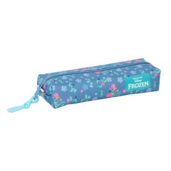 SAFTA Disney Frozen Portatodo Rectangular C/Goma Elástica 22cm AZUL