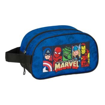 Neceser Marvel Avengers Adaptable Carro Preescolar Azul/Negro SAFTA