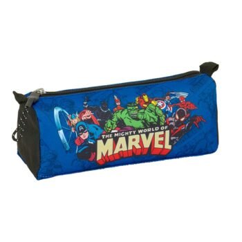 Portatodo Marvel Avengers Oficial Azul y Negro para Preescolar