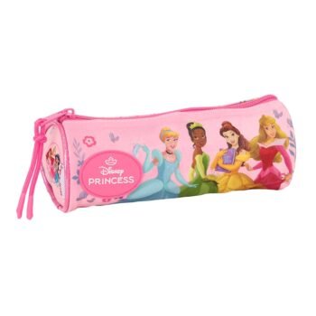 Portatodo Redondo Disney Princesas Rosa Escolar Oficial SAFTA