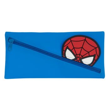 Portatodo Silicona Spiderman Marvel Avengers Azul Caritas SAFTA Oficial