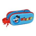 Mickey Mouse 3D Portatodo Doble Azul Disney Oficial SAFTA