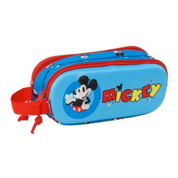 Mickey Mouse 3D Portatodo Doble Azul Disney Oficial SAFTA