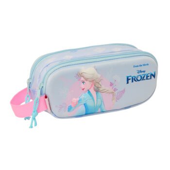 Disney Frozen 3D Portatodo Doble Lila Original SAFTA | Ideal Preescolar