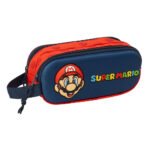 Super Mario 3D Portatodo Doble SAFTA Azul - Estuche Escolar Preescolar