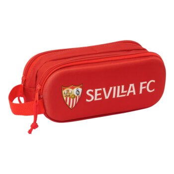 Sevilla Fc 3D Portatodo Doble Rojo Oficial LaLiga | Estuche Escolar Preescolar
