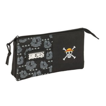One Piece "Pirates" Portatodo Triple Negro