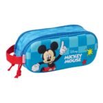 Portatodo Doble Mickey Mouse 3D Disney Azul Oficial SAFTA