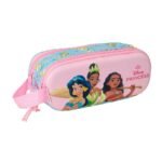 Disney Frozen Princesas 3D Portatodo Doble Rosa Claro SAFTA