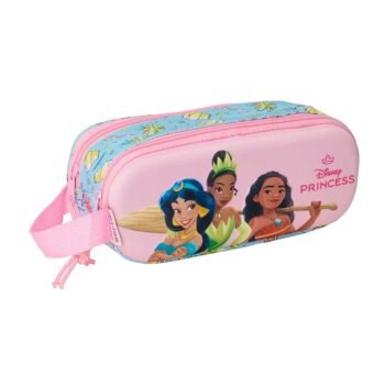 Disney Frozen Princesas 3D Portatodo Doble Rosa Claro SAFTA