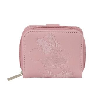 Monedero Billetera Minnie Mouse Disney Oficial Rosa Empolvado SAFTA