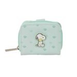 Snoopy Monedero Billetera Juvenil Verde/Agua Oficial SAFTA | SuperMochilas
