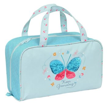 Blackfit8 Mariposa Neceser Rectangular Azul/Claro SAFTA